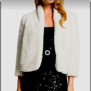 Cynthia Steffe London faux-fur topper size S